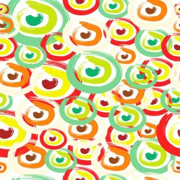 Seamless pattern with circles Stock Illustration