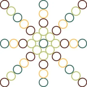 Seamless pattern with circles Stock Illustration