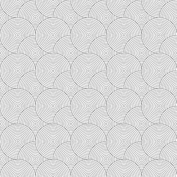 Seamless pattern with circles. Repeating modern stylish geometric backgrounds Stock Illustration