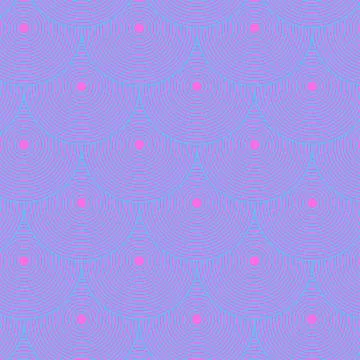 Seamless pattern with circles in retro style. Vector illustration. Ilustración de archivo