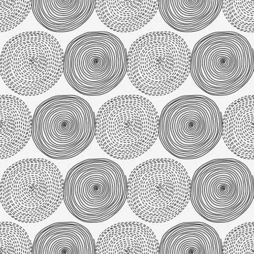 Seamless pattern with circles. Seamless pattern can be used for wallpaper, pa Stock Illustration