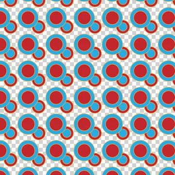 Seamless pattern with circles. Vector illustration in a flat style. 스톡 일러스트