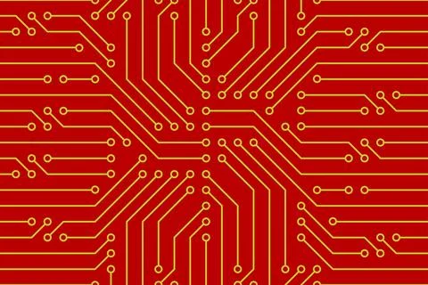 Seamless pattern with Circuit board Stock Illustration