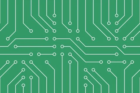 Seamless pattern with Circuit board Stock Illustration