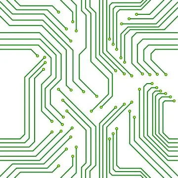 Seamless pattern of circuit board. Technology background Stock Illustration