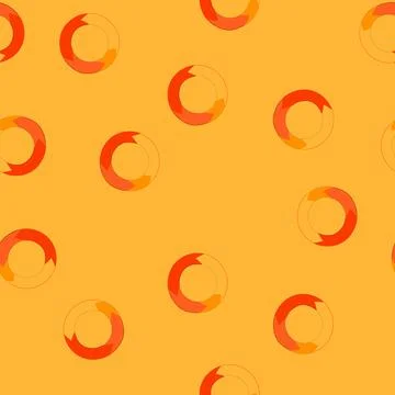 Seamless pattern circular arrow forming a cycle concept icon Stock Illustration