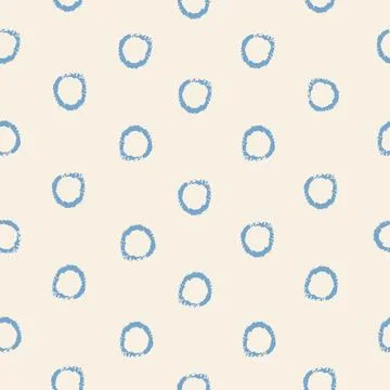 Seamless Pattern with Circular Elements. Abstract Background Featuring Blue.. イラスト素材