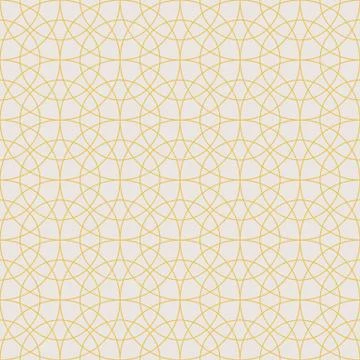 Seamless pattern of circular lines in the Oriental style Illustrazione stock