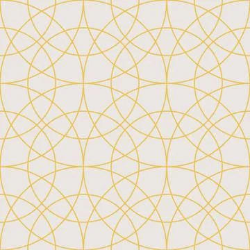 Seamless pattern of circular lines in the Oriental style Stock Illustration