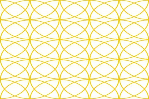 Seamless pattern of circular lines in oriental style. Abstract vector backgro Stock Illustration