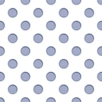 Seamless pattern with circular vents or porthole shutters イラスト素材