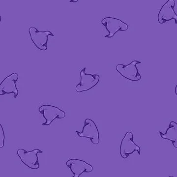 Seamless pattern circus magician hat cartoon vector イラスト素材
