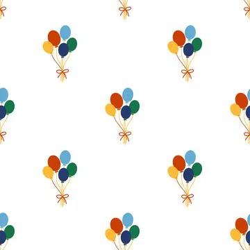 Seamless pattern with CIRCUS theme. Clowns, strongmen, lions, magic hat, hare Illustrazione stock