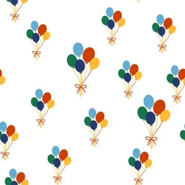 Seamless pattern with CIRCUS theme. Clowns, strongmen, lions, magic hat, hare Illustrazione stock