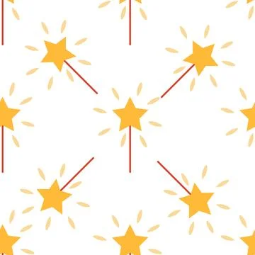 Seamless pattern with CIRCUS theme. Clowns, strongmen, lions, magic hat, hare Stock Illustration