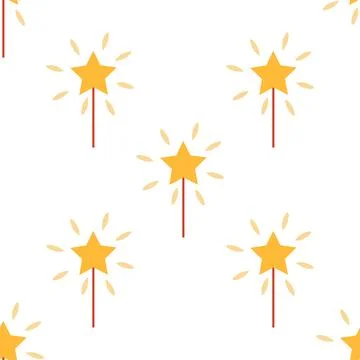 Seamless pattern with CIRCUS theme. Clowns, strongmen, lions, magic hat, hare Stock Illustration