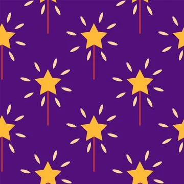 Seamless pattern with CIRCUS theme. Clowns, strongmen, lions, magic hat, hare Illustrazione stock