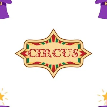 Seamless pattern with CIRCUS theme. magic hat, hare in hat, holiday balloons  스톡 일러스트