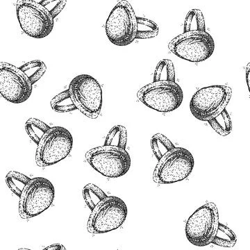 Seamless pattern clarity diamond sketch hand drawn Stock Illustration
