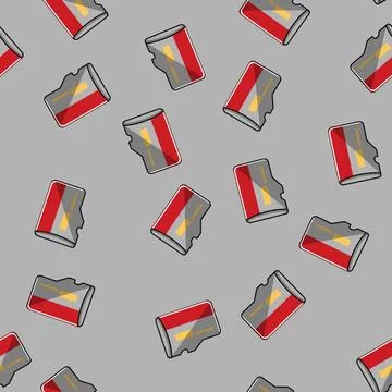 Seamless pattern class microsd card cartoon vector Stock Illustration