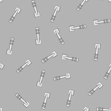 Seamless pattern Classic door handle opening access concept Illustration