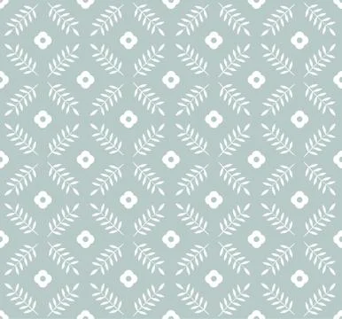 Seamless pattern in classic English style. Leaves and flowers classic pattern Stock Illustration