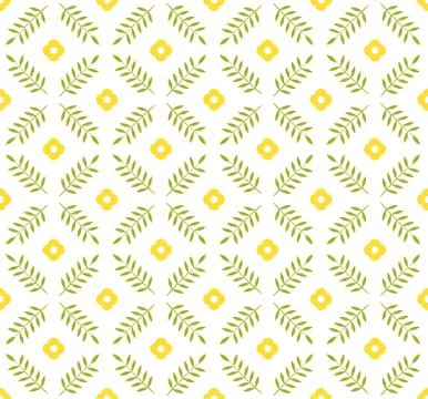 Seamless pattern in classic English style. Leaves and flowers classic pattern Stock Illustration
