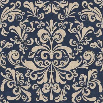 Seamless pattern, classic ornamental textured background Ilustração Stock