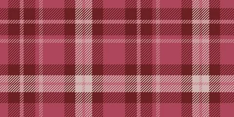 Seamless pattern with a classic plaid design in varying shades of pink and .. 库存插图
