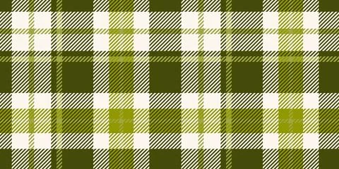 Seamless pattern with classic plaid design in shades of green and white. Pa.. Stock Illustration