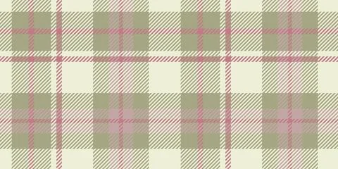 Seamless pattern with classic plaid or tartan design in muted tones of beig.. Stock Illustration