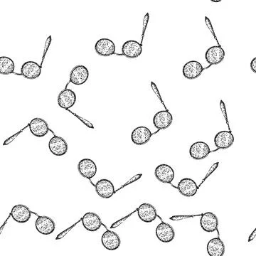 Seamless pattern classic spectacles sketch hand drawn Illustrazione stock