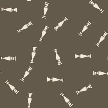 Seamless pattern classic stone balustrade cartoon vector Stock Illustration