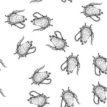 Seamless pattern classic teapot sketch hand drawn Illustrazione stock