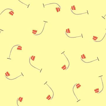 Seamless pattern classic torchere cartoon vector Stock Illustration