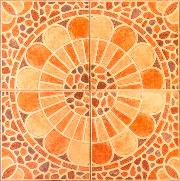 Seamless pattern of classical floor tiles Stock Photos