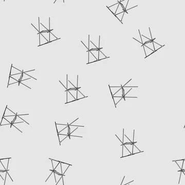 Seamless pattern clean clothes drying rack cartoon vector Stock Illustration