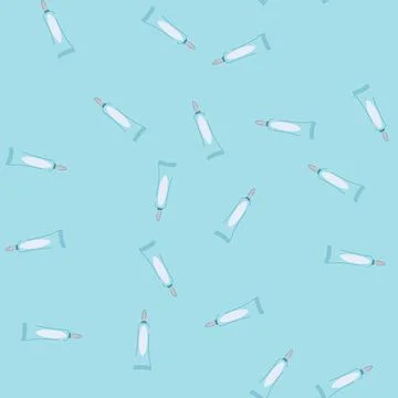 Seamless pattern clean eye cream cartoon vector Stock Illustration