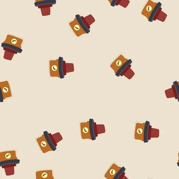 Seamless pattern clean shoe polish cream cartoon vector Stock Illustration