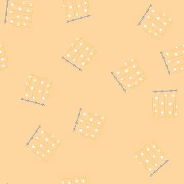 Seamless pattern clean shower curtain cartoon vector Illustrazione stock