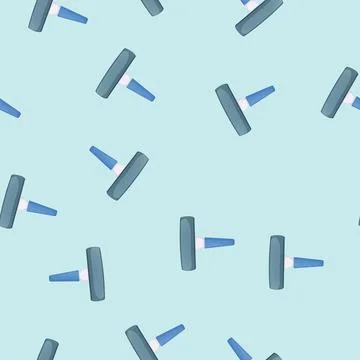 Seamless pattern clean squeegee glass color icon vector Illustrazione stock