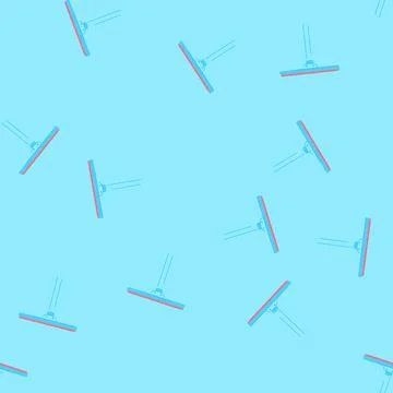 Seamless pattern clean squeegee glass cartoon vector Stock Illustration