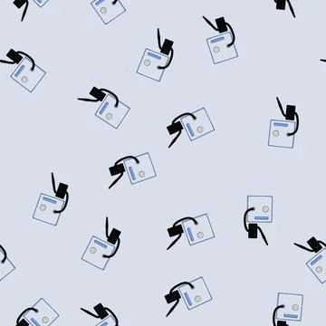 Seamless pattern clean steam cleaner cartoon vector Illustrazione stock