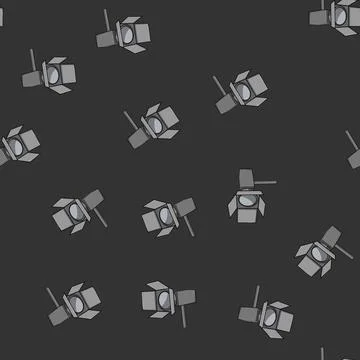 Seamless pattern clean studio light cartoon vector Stock Illustration