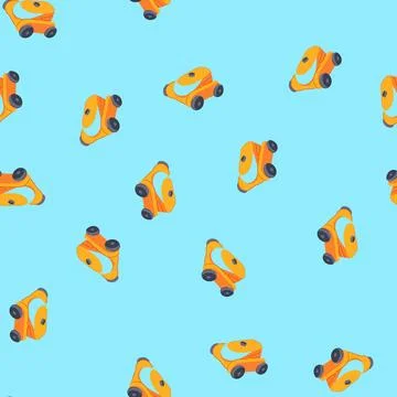 Seamless pattern cleaner pool cleaning robot cartoon vector Stock Illustration