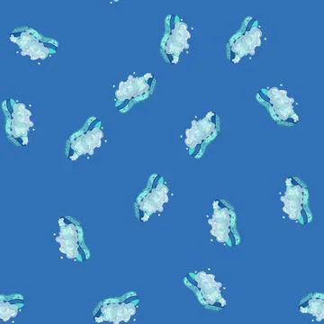 Seamless pattern cleaner sponge kitchen cartoon vector Illustrazione stock
