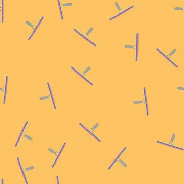 Seamless pattern cleaner squeegee glass cartoon vector Stock Illustration