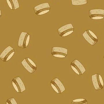 Seamless pattern cleaning biodegradable kitchen sponge cartoon vector Stock Illustration