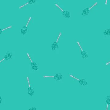 Seamless pattern cleaning loofah shower cartoon vector Illustrazione stock