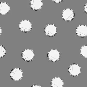 Seamless pattern cleaning robot vacuum cleaner cartoon vector Stock Illustration
